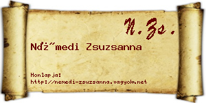 Némedi Zsuzsanna névjegykártya