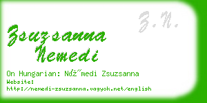 zsuzsanna nemedi business card